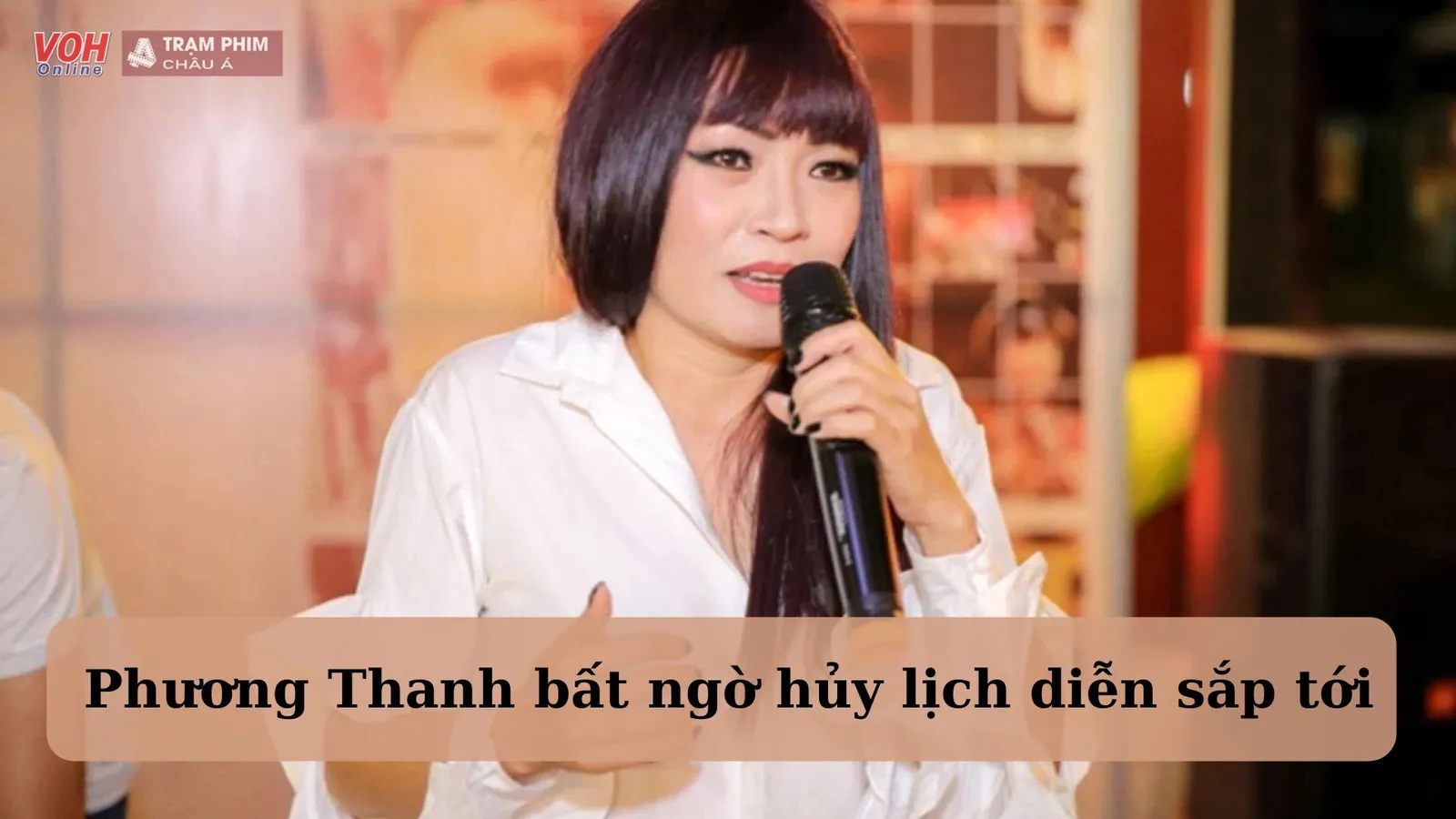 Phương Thanh dời lịch Hoà Nhạc tại nhà hát hát VOH Music One sang tháng 8