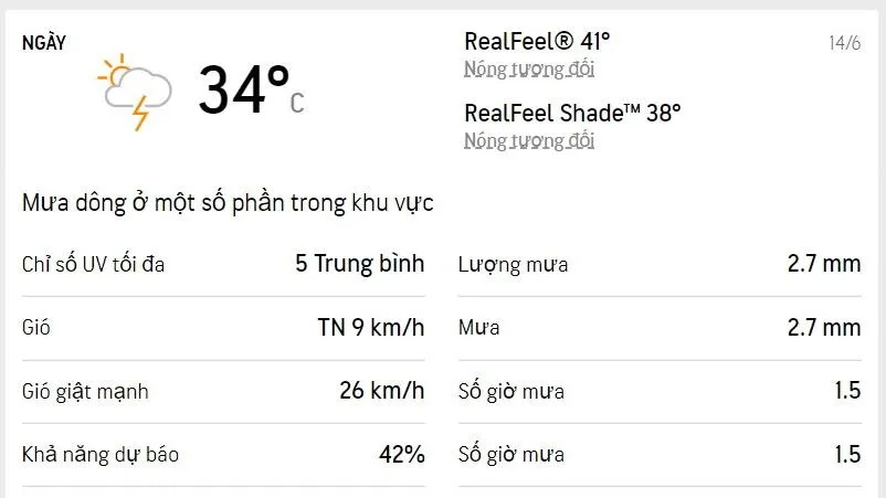 Dự báo thời tiết TPHCM hôm nay 14/6 và ngày mai 15/6/2022: Trưa chiều có mưa rải rác
