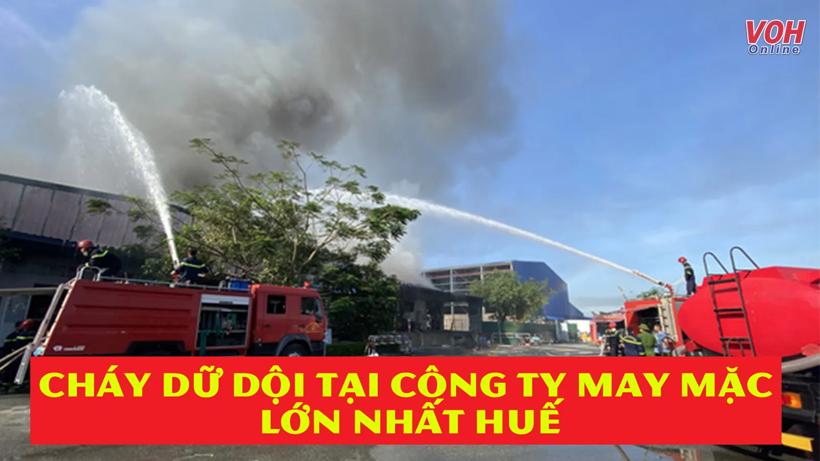 Tin nhanh trưa 13/6: Nhà xưởng rộng 1,2ha của Công ty Scavi Huế bốc cháy dữ dội