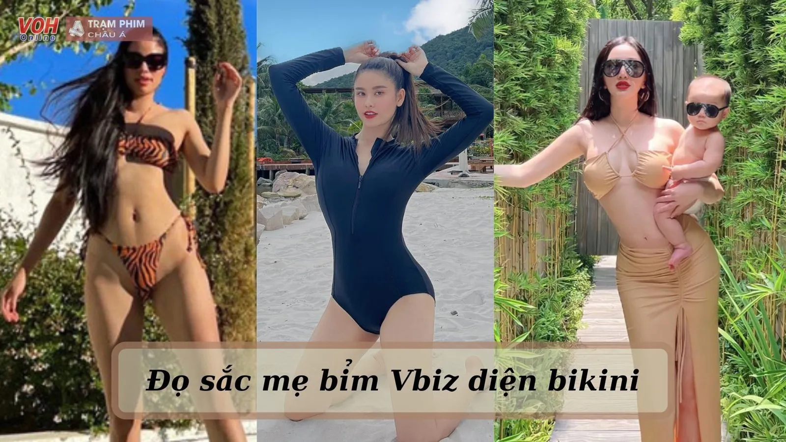 Mẹ bỉm Vbiz diện bikini đón hè, sắc vóc liệu có còn chuẩn?