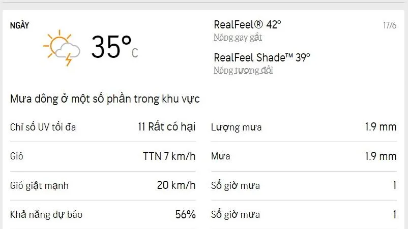 Dự báo thời tiết TPHCM hôm nay 17/6 và ngày mai 18/6/2022: Chiều và tối có mưa