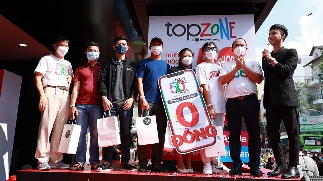 TopZone cán mốc 50 cửa hàng sau 8 tháng