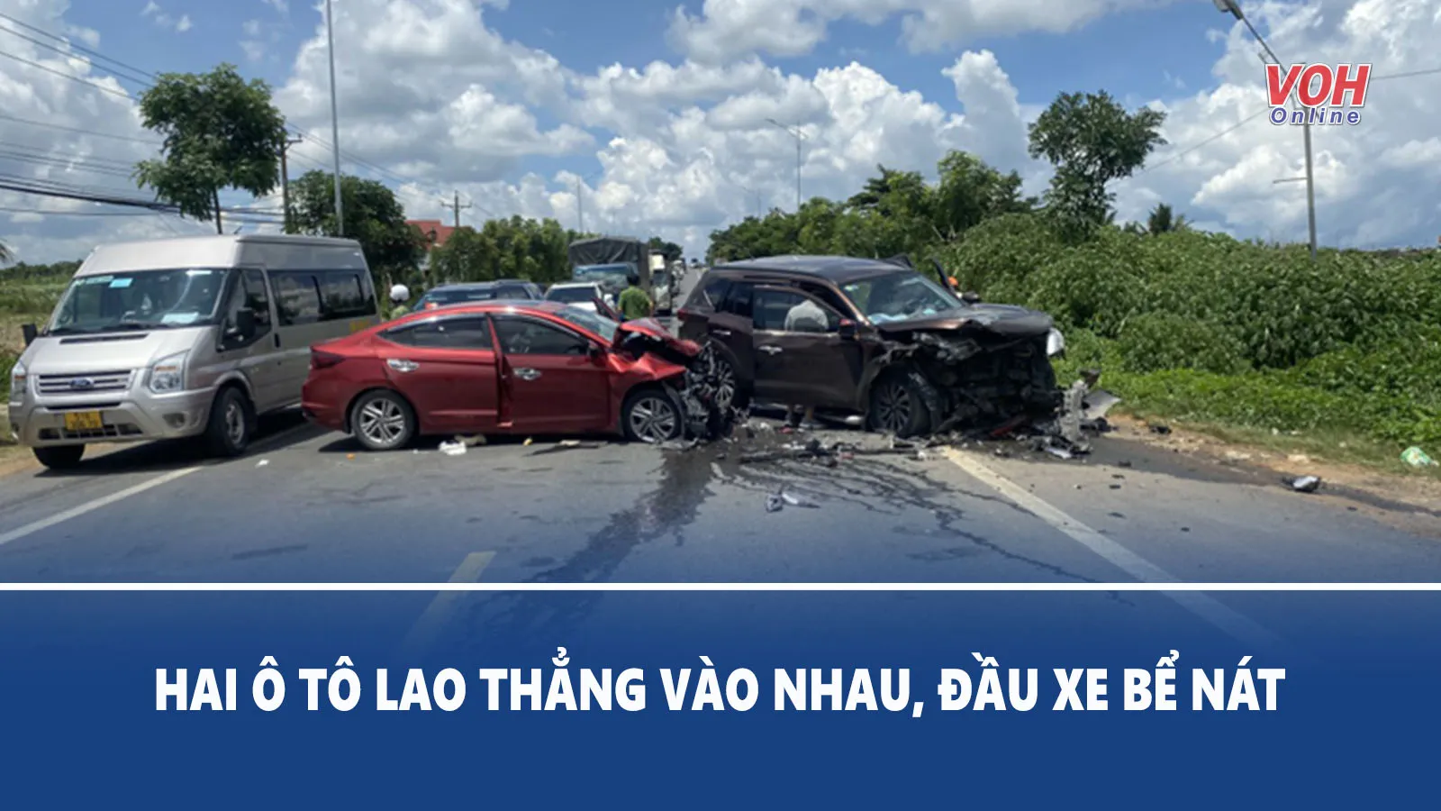 Tin nhanh sáng 22/6: Hai ô tô lao thẳng vào nhau khiến đầu xe bể nát, 7 người bị thương