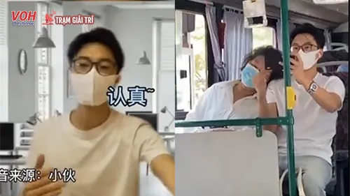 Oái ăm chàng trai đang họp online bị bác gái tựa vai xen vào khung hình