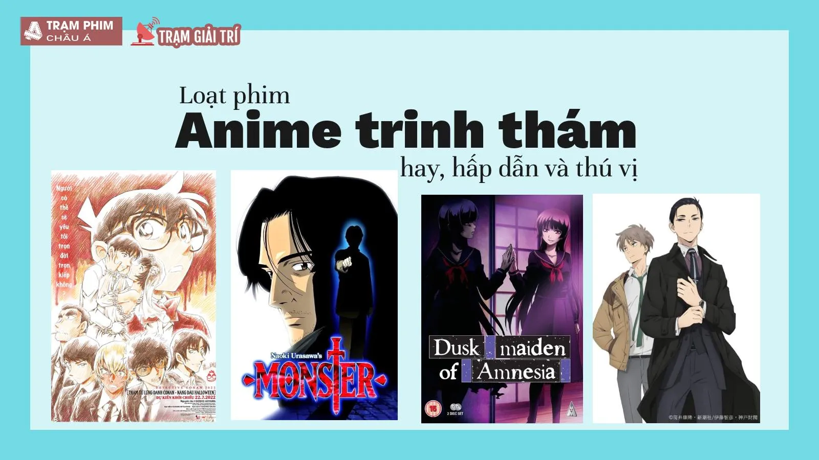 Top 15 bộ anime trinh thám Nhật Bản hay và hấp dẫn nhất