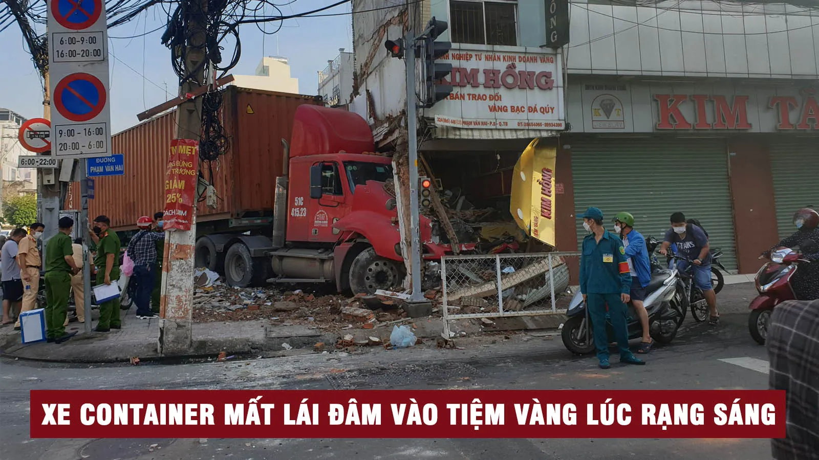 Tin nhanh trưa 23/6: Xe container tông sập tiệm vàng lúc rạng sáng tại TP.HCM