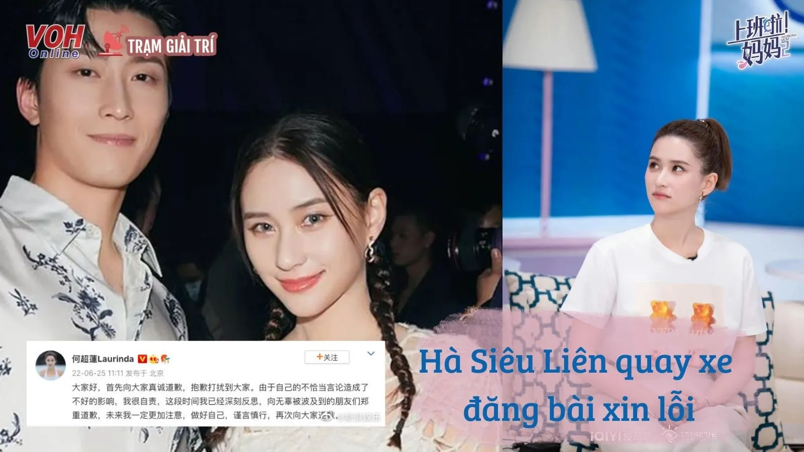 Sau khi bị mắng té tát Hà Siêu Liên đăng bài vội vàng xin lỗi vì đã ‘hiểu lầm’ fan nguyên tác