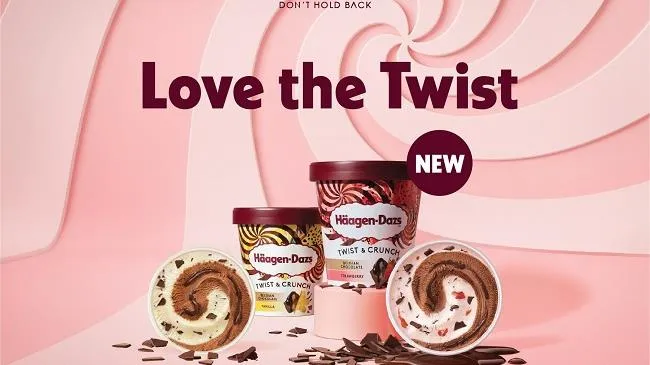 Tận hưởng mùa hè rực rỡ và đầy sáng tạo cùng bộ sưu tập kem mới Twist undefined Crunch của Häagen-Dazs