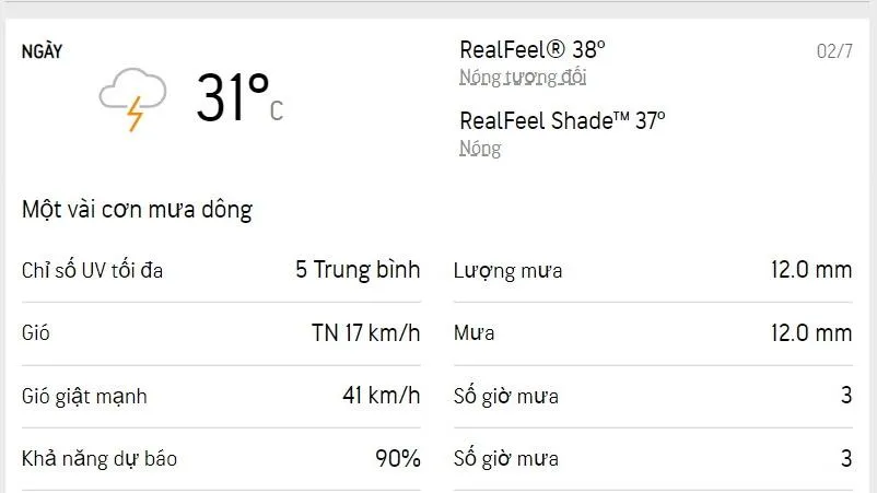 Dự báo thời tiết TPHCM hôm nay 2/7 và ngày mai 3/7/2022: Đề phòng gió giật mạnh