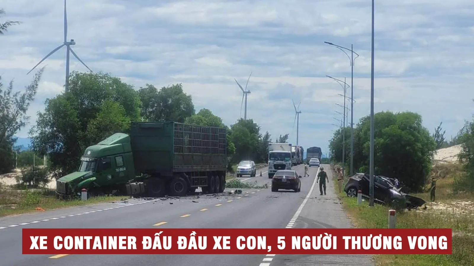 Tin nhanh chiều 4/7: Xe container và xe con tông trực diện, 5 người thương vong ở Quảng Bình