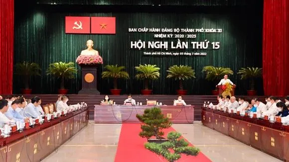 Khai mạc Hội nghị Thành ủy TPHCM lần thứ 15