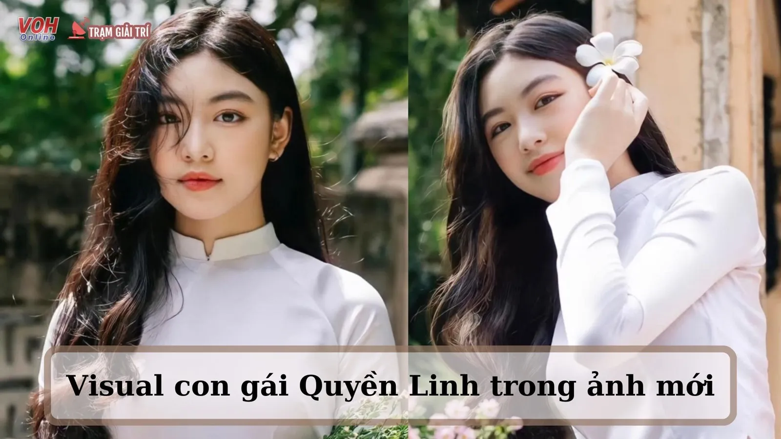 Con gái Lọ Lem của MC Quyền Linh xinh đẹp trong bộ ảnh áo dài