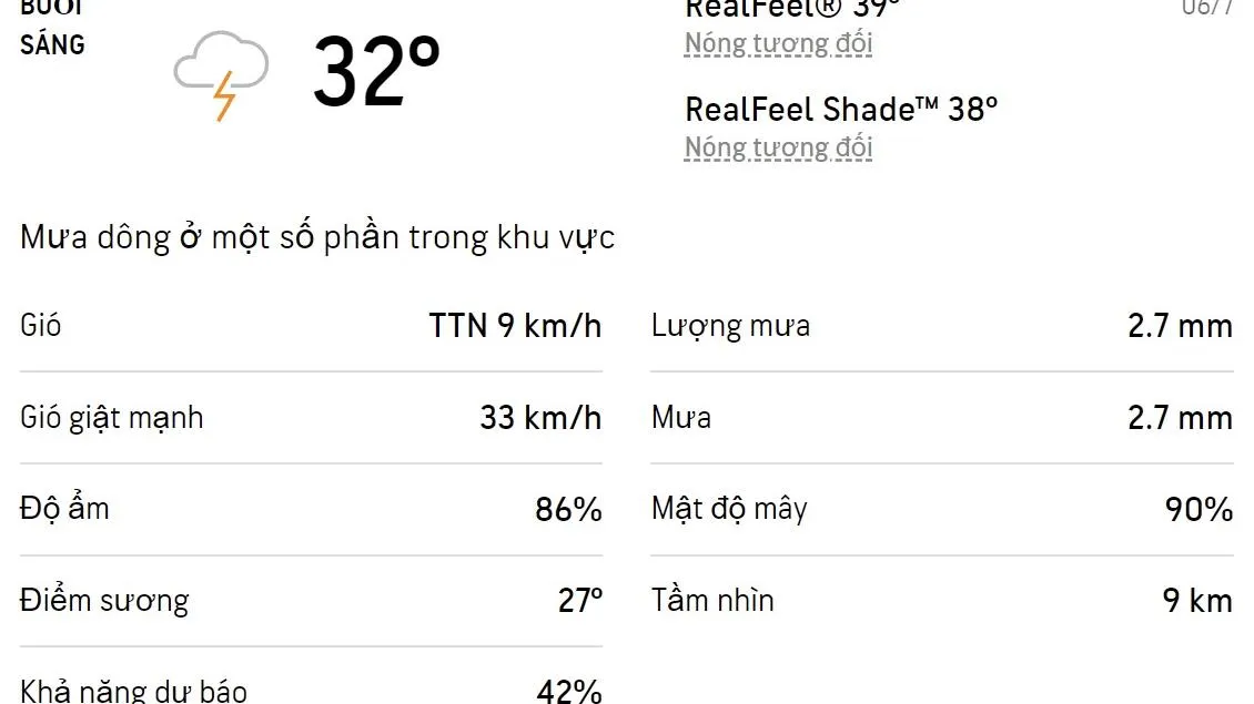 Dự báo thời tiết TPHCM hôm nay 6/7 và ngày mai 7/7/2022: Sáng-chiều có mưa