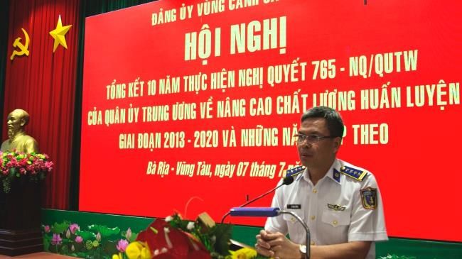 Đảng ủy Vùng Cảnh sát biển 3 tổng kết 10 năm thực hiện Nghị quyết 765 của Quân ủy Trung ương