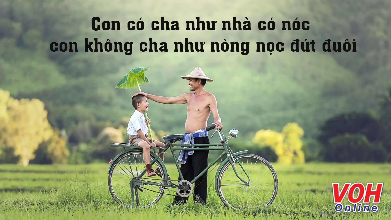 Ý nghĩa câu Con có cha như nhà có nóc/ Con không cha như nòng nọc đứt đuôi