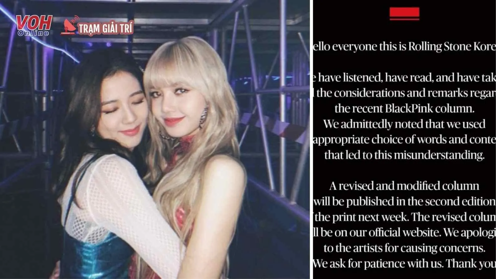 Lisa và Jisoo (BLACKPINK) bị xúc phạm khiến fan tổng tấn công, Rolling Stone Korea nói gì?