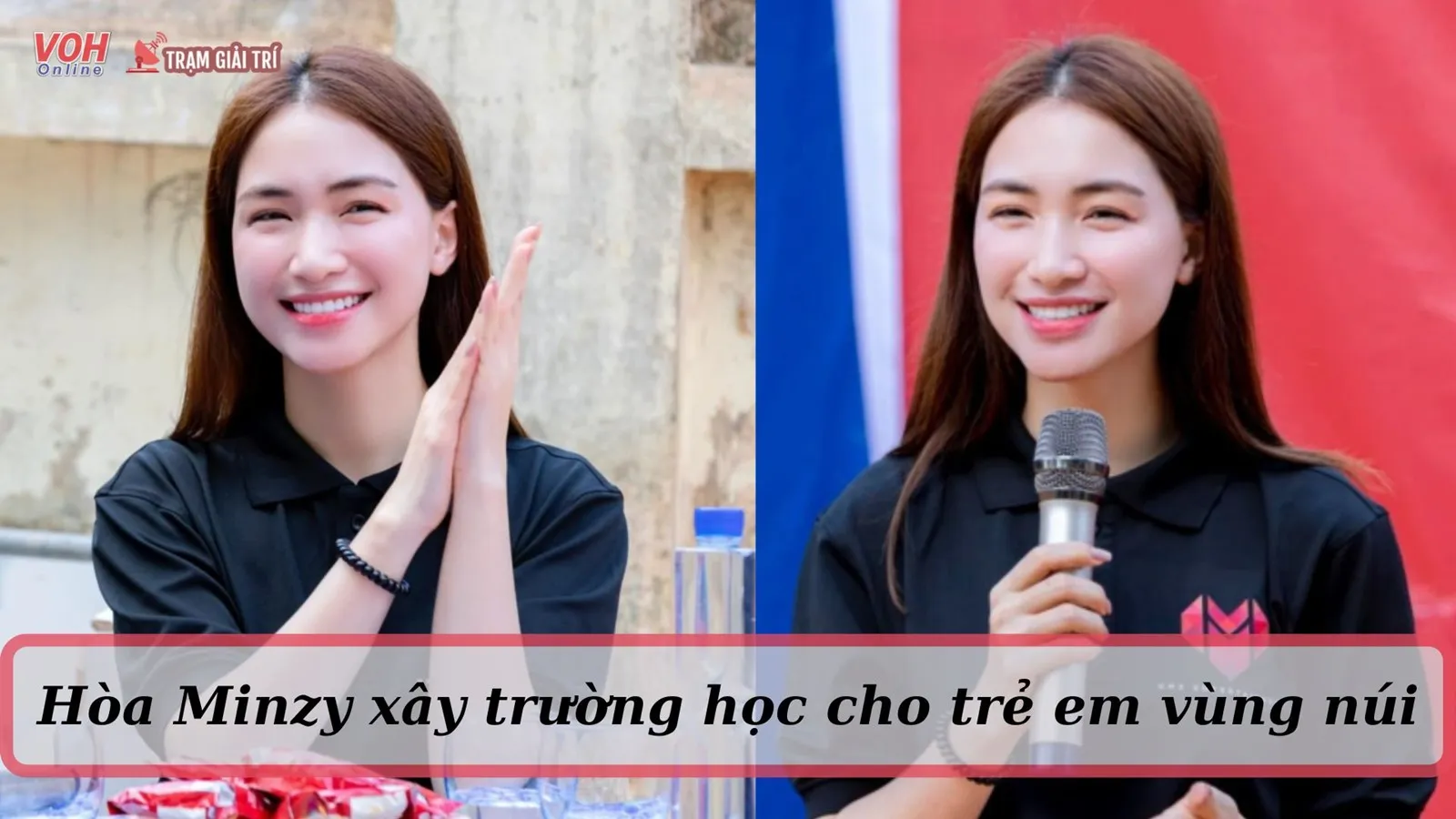 Hòa Minzy xây trường học cho trẻ em vùng Lai Châu