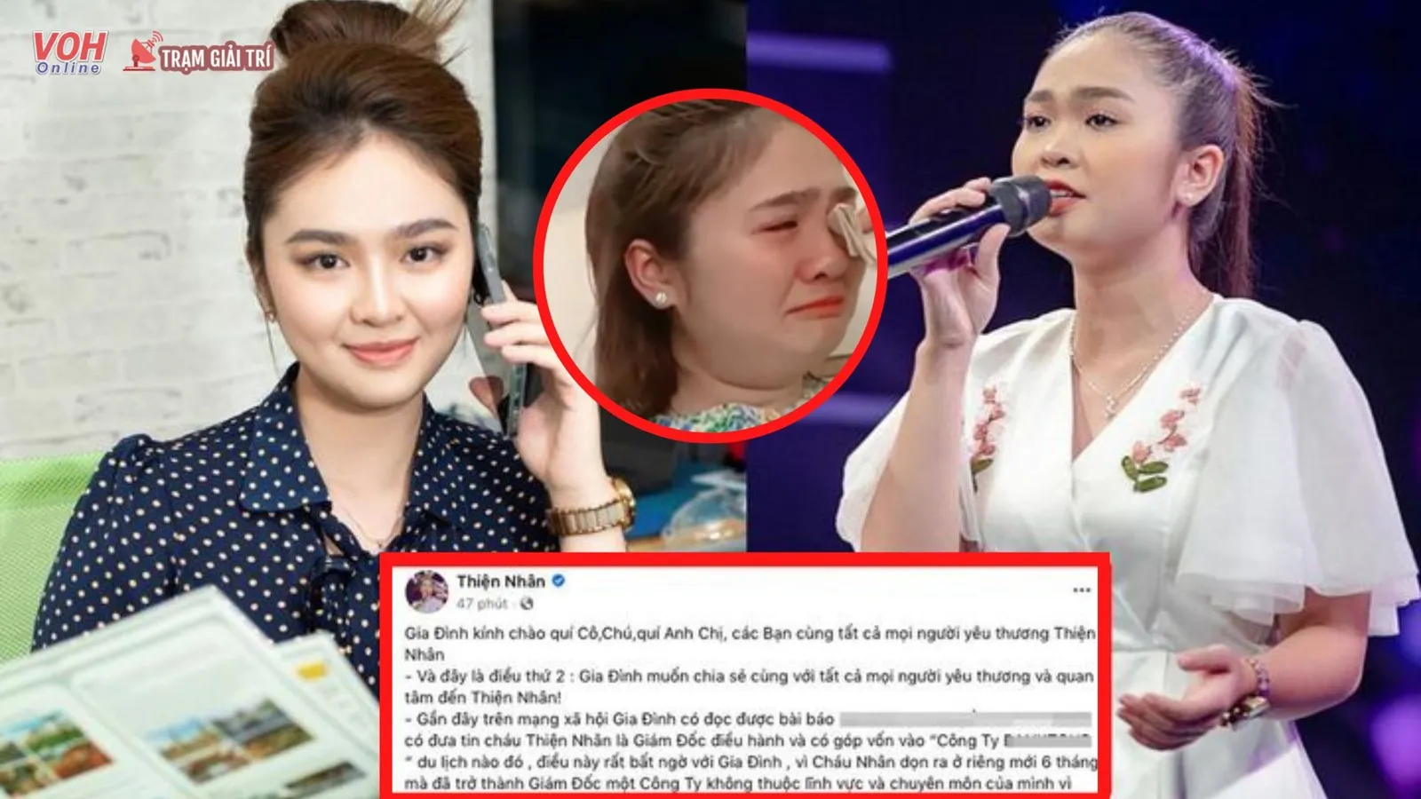 Thiện Nhân livestream lên tiếng về tin bỏ nhà ra đi