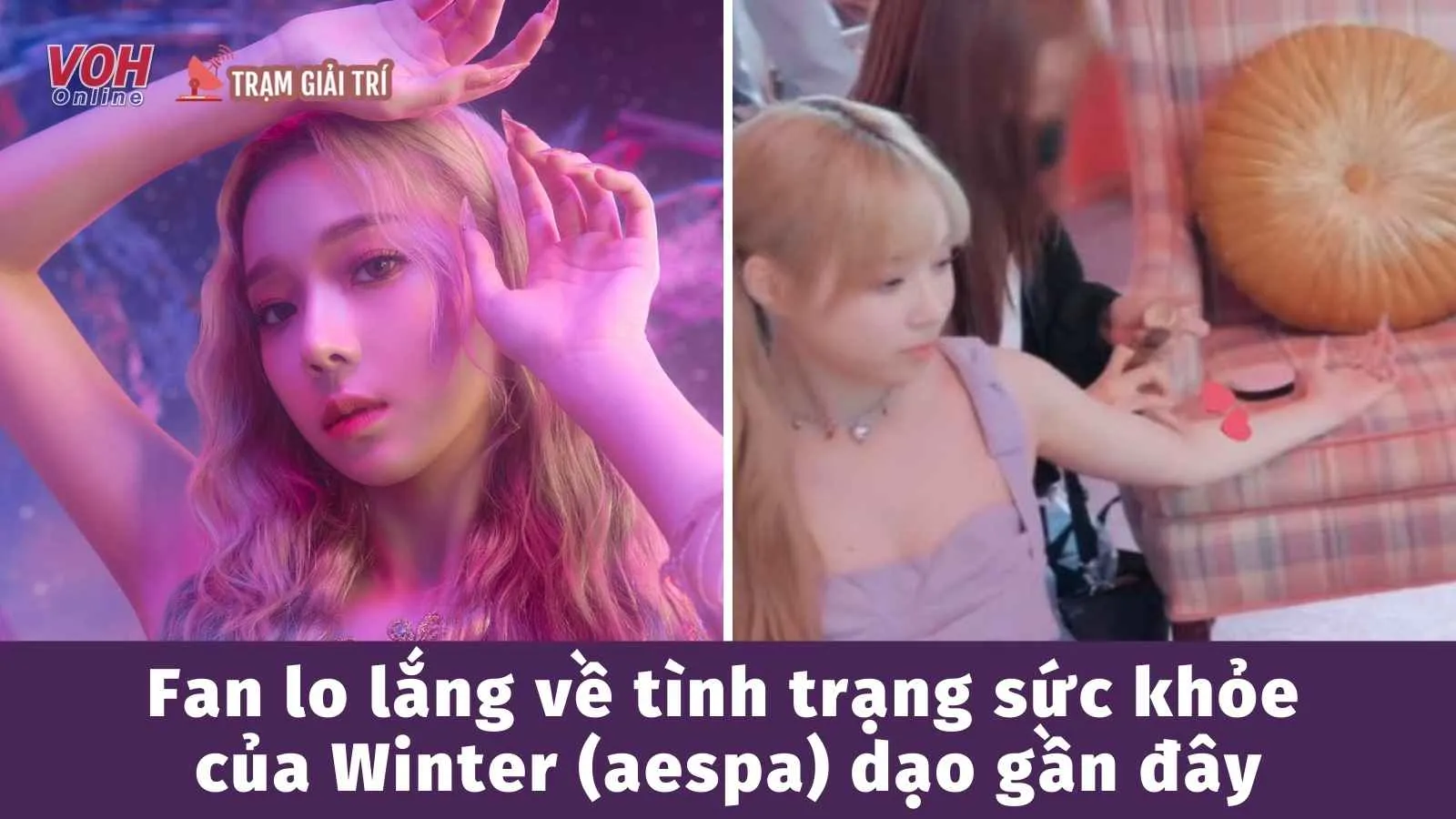 Tình trạng sức khỏe đáng báo động của Winter (aespa) dạo gần đây