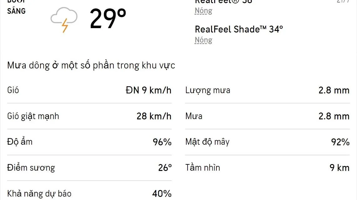 Dự báo thời tiết TPHCM hôm nay 21/7 và ngày mai 22/7/2022: Ngày mưa