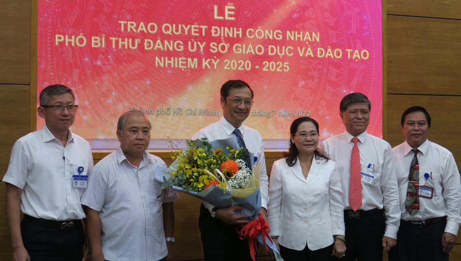 Ông Lê Hoài Nam nhận nhiệm vụ Phó bí thư Đảng ủy Sở Giáo dục và Đào tạo TPHCM
