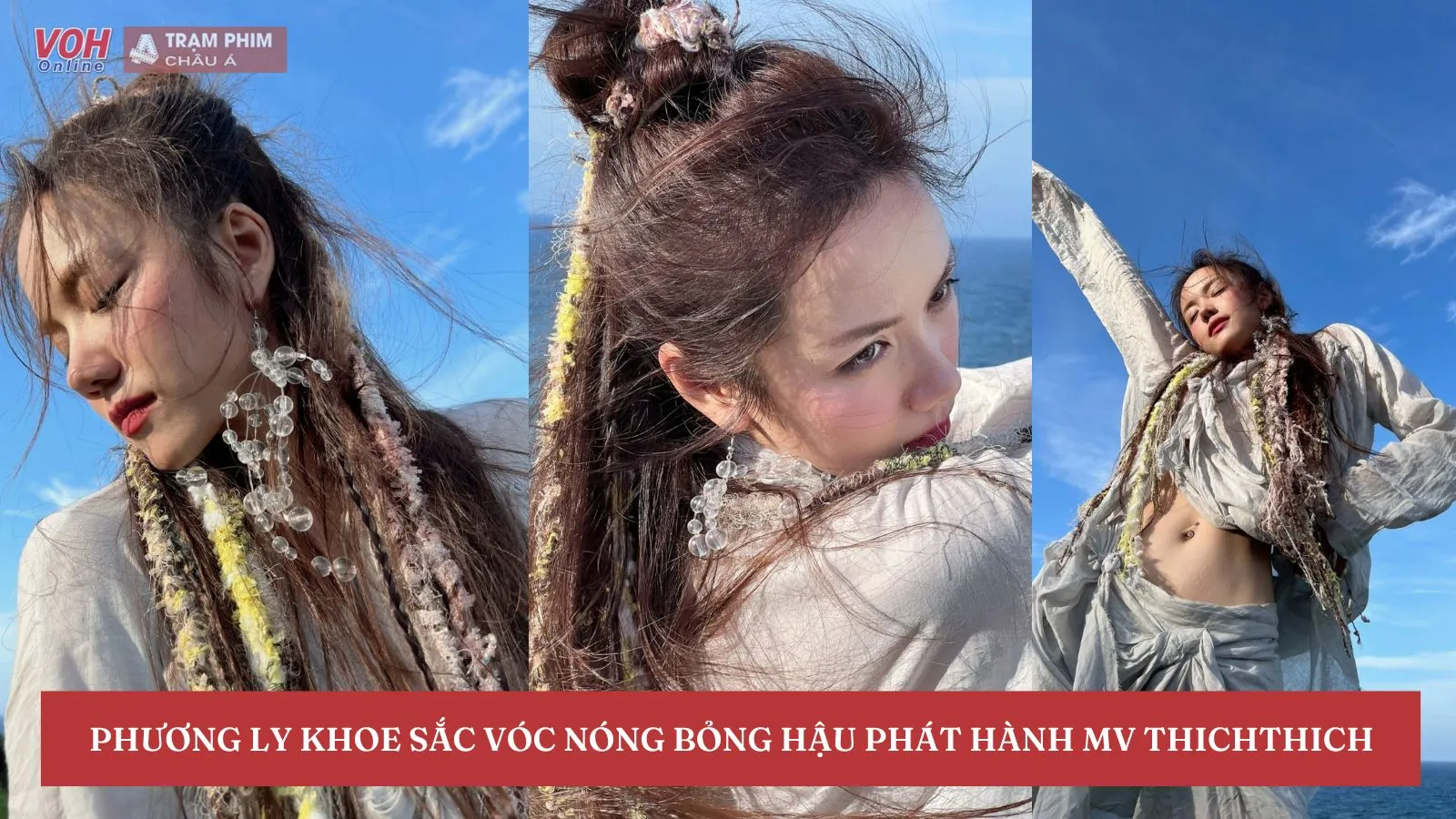 Phương Ly khoe sắc vóc nóng bỏng bên bờ biển hậu phát hành ca khúc THICHTHICH