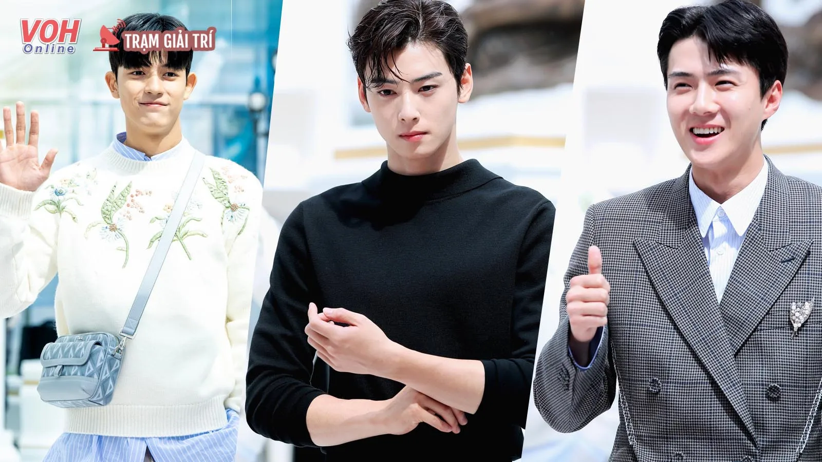 Sehun, Cha Eun Woo và Park Solomon đọ sắc tại sự kiện Dior