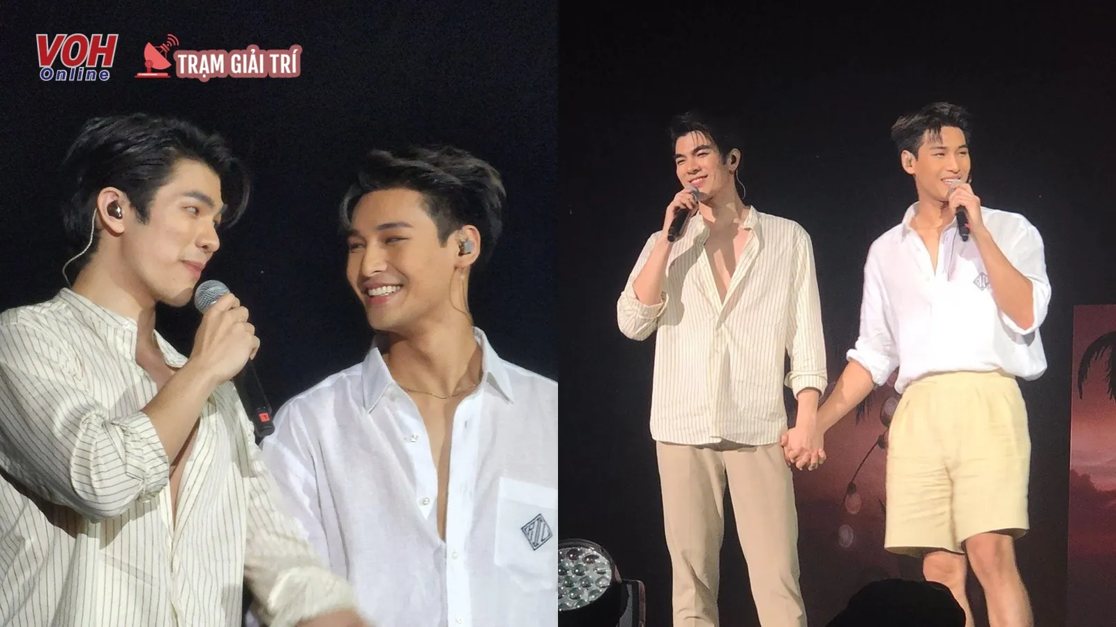 Fanmeeting KinnPorsche The Series tại Thái Lan: Mile và Apo tái hiện cảnh phim ngọt ngào