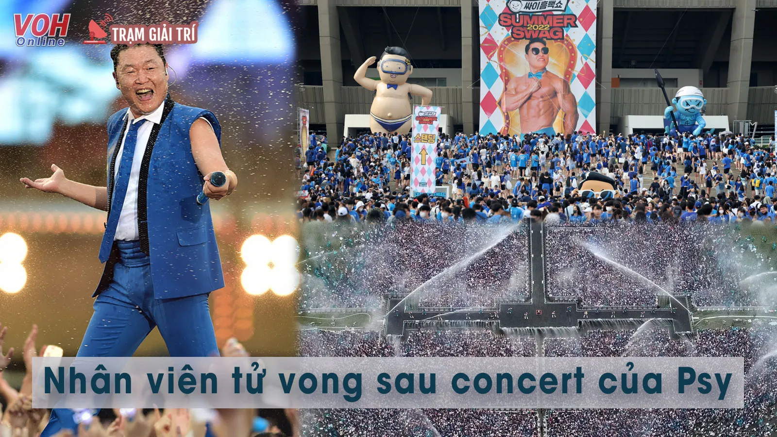 Sau concert của Psy, nhân viên hậu trường gặp tai nạn dẫn đến tử vong