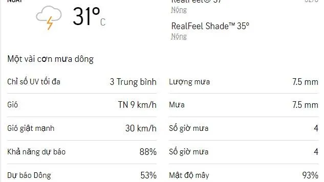 Dự báo thời tiết TPHCM 3 ngày tới (2-4/8/2022): Sáng chiều có mưa dông