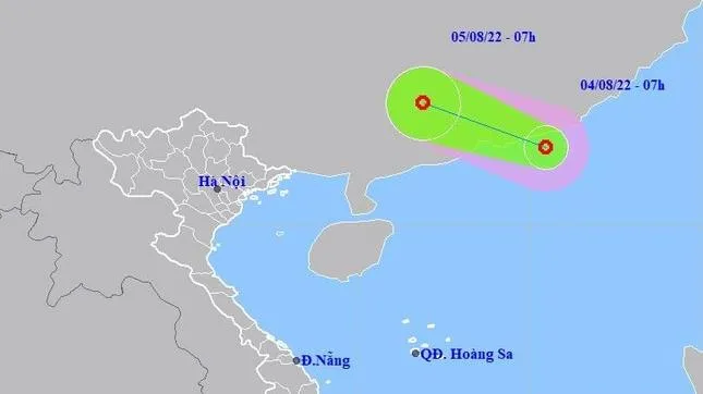 Dự báo thời tiết: Áp thấp nhiệt đới gây mưa lớn ở miền Bắc