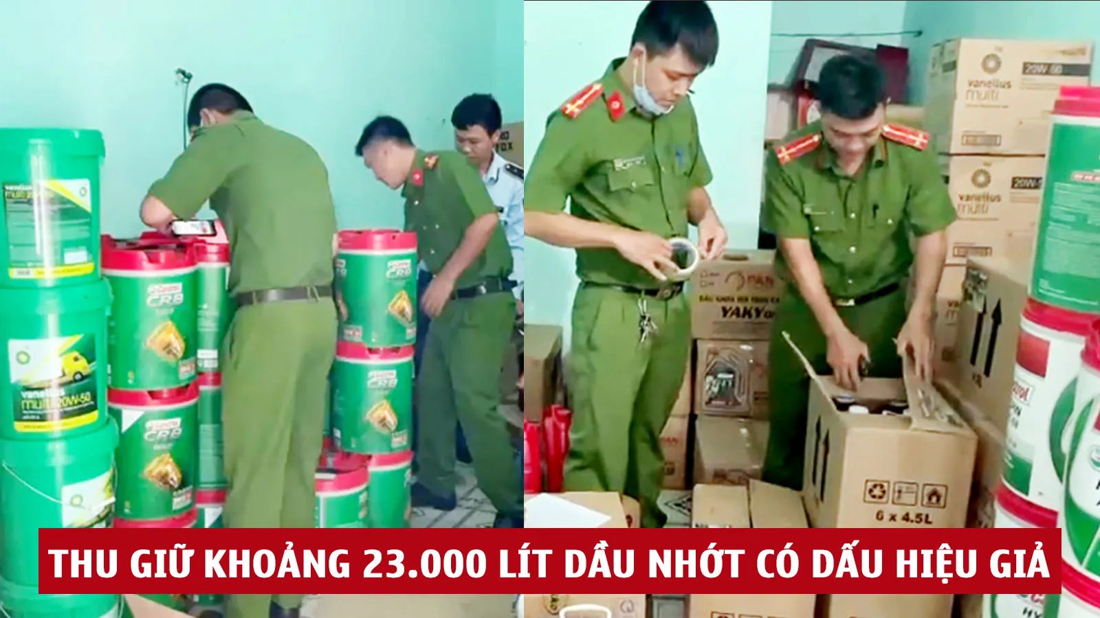 Tin nhanh chiều 8/8: Phát hiện, thu giữ khoảng 23.000 lít dầu nhớt có dấu hiệu giả tại An Giang