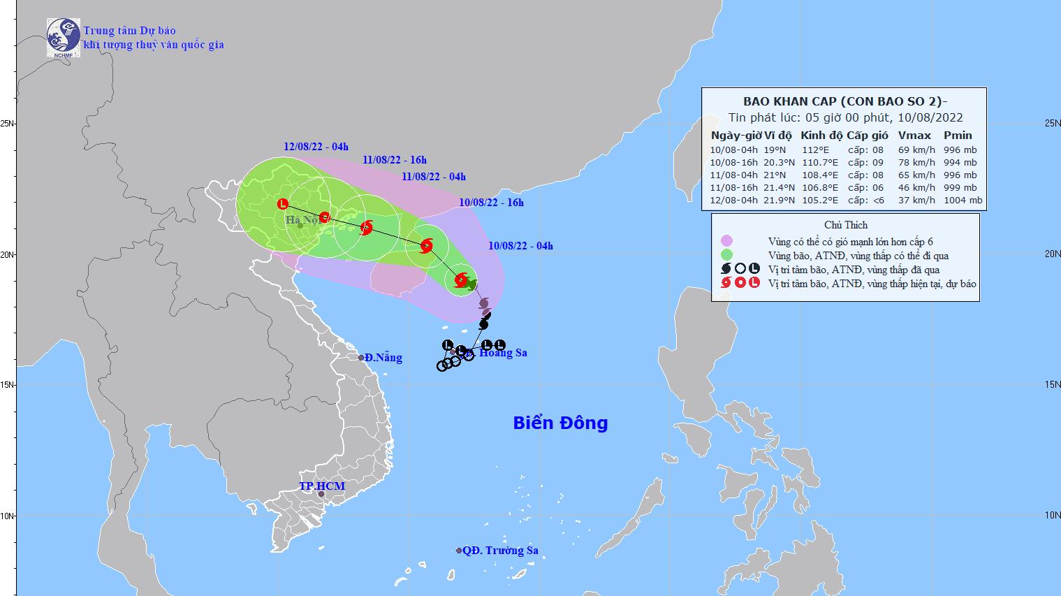 Tin bão hôm nay: Bão số 2 có khả năng mạnh thêm