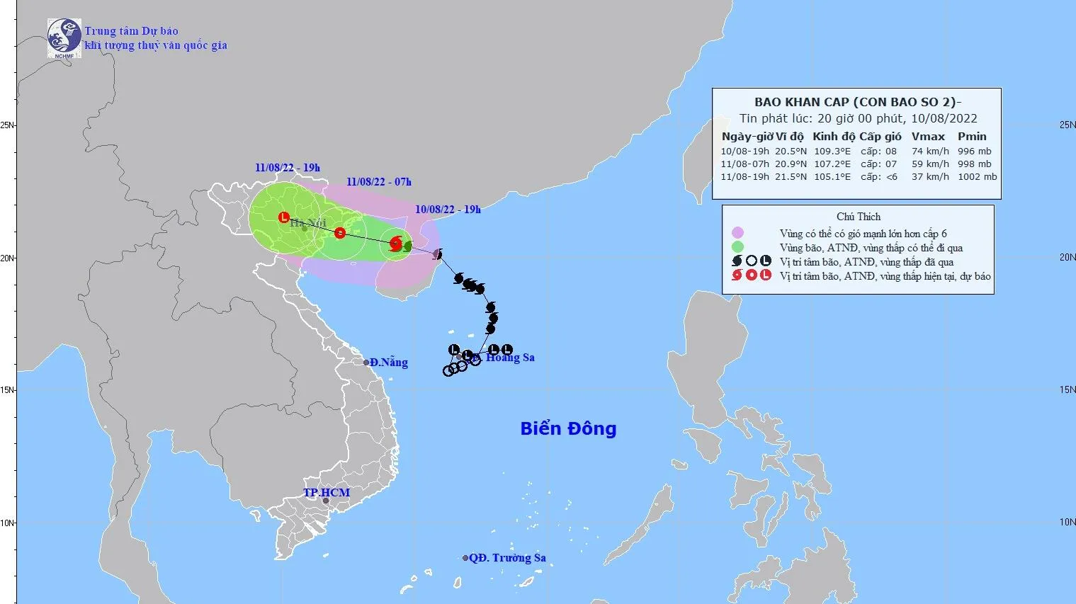 Ảnh hưởng bão số 2 khu vực Bắc Bộ, Thanh Hóa và Nghệ An có nơi mua to