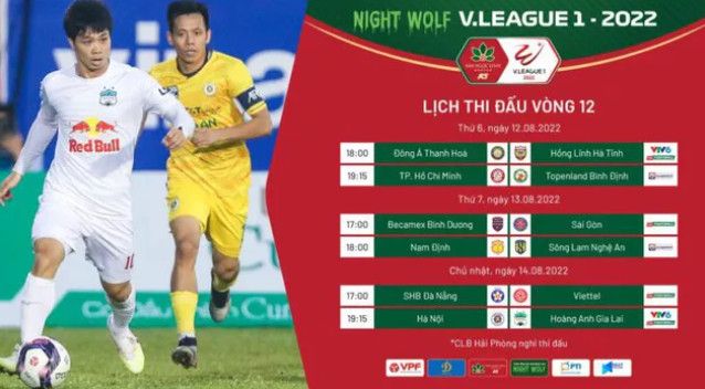 V-League 2022: Tâm điểm giữa Hà Nội FC vs HAGL tại vòng 12