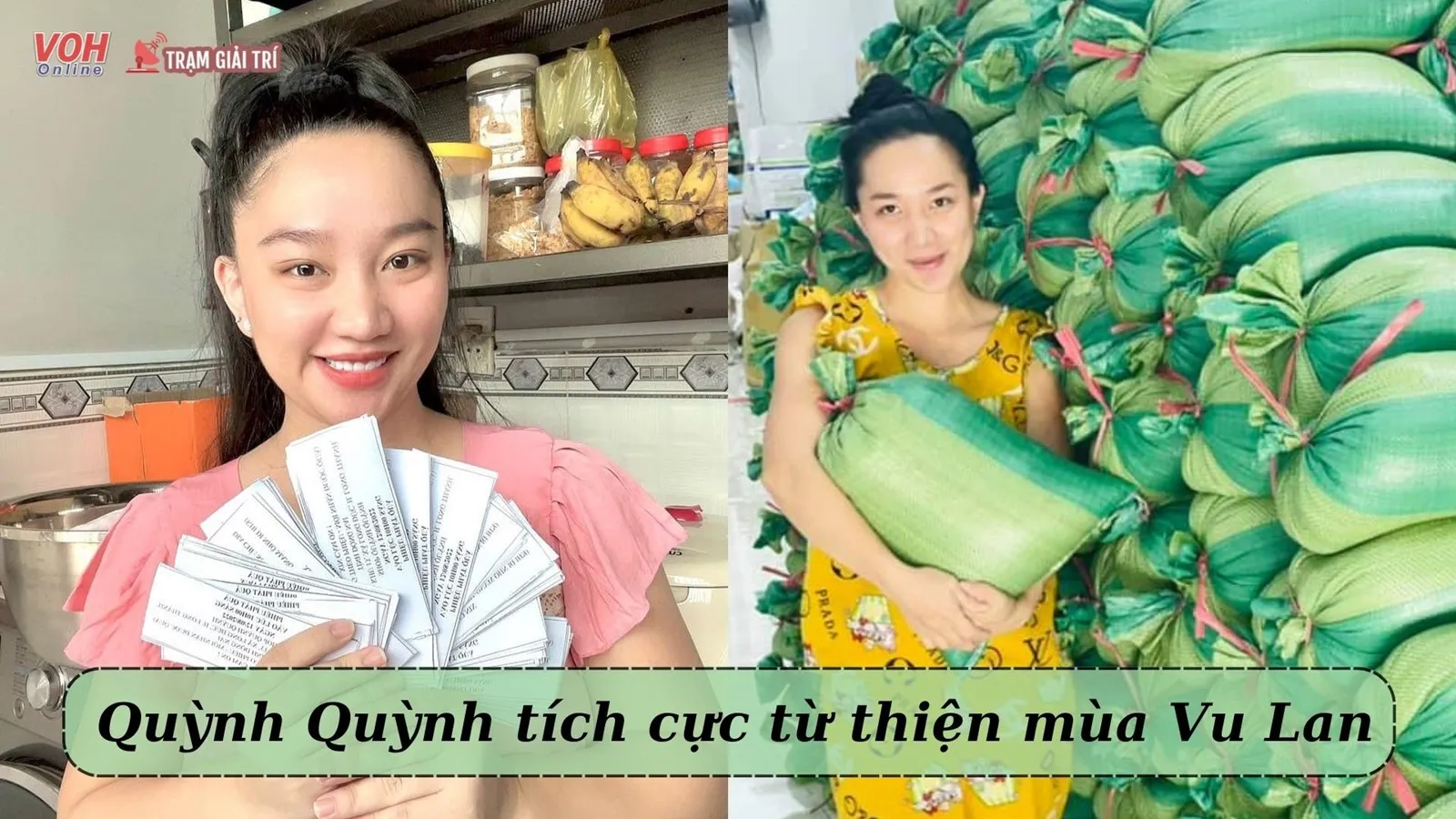 Vừa sinh con xong, bà xã Lê Dương Bảo Lâm đã tích cực làm từ thiện