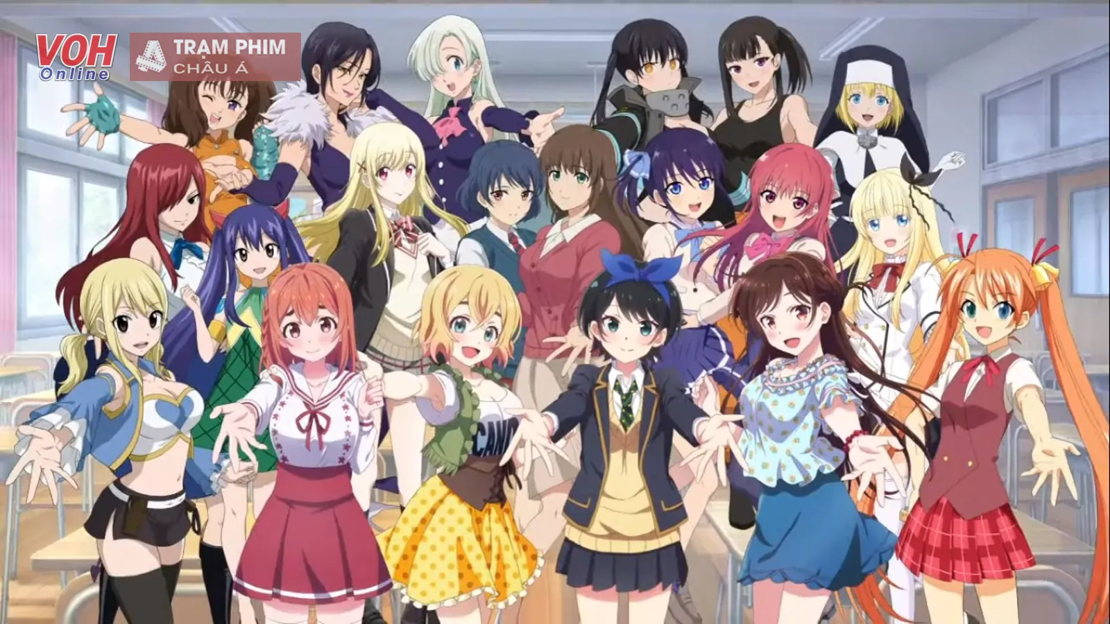 Top 15 nhân vật anime waifu được yêu thích nhất