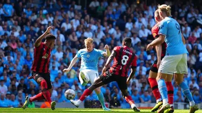 Ngoại hạng Anh: Arsenal và Man City thắng tưng bừng