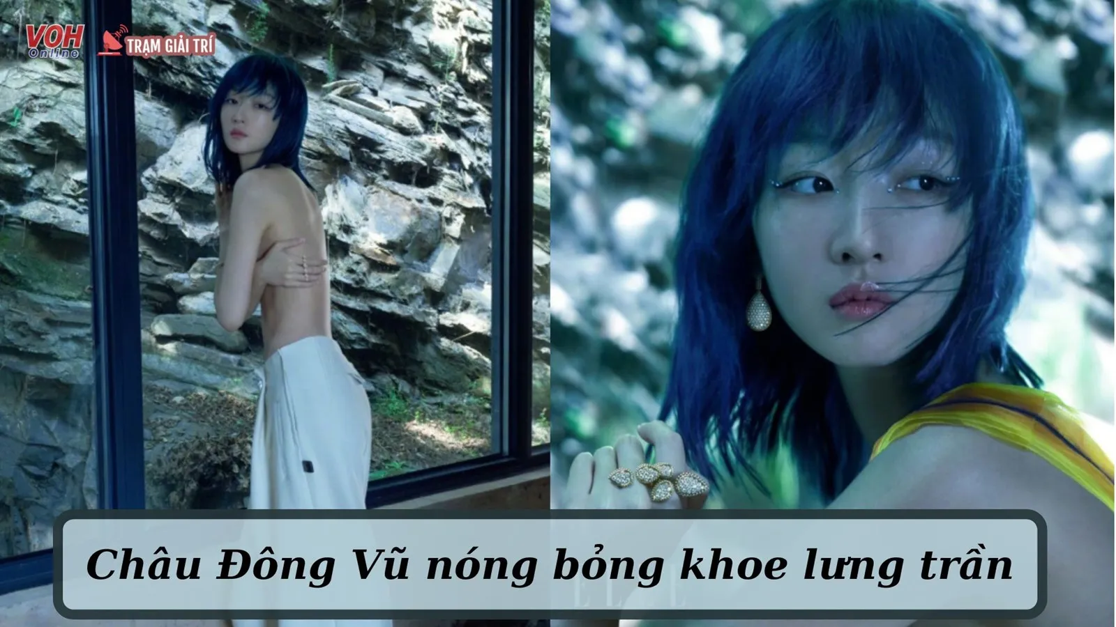 Châu Đông Vũ táo bạo không mặc áo trên tạp chí tháng 9