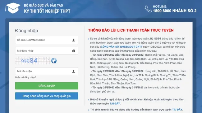 Bộ GD-ĐT mở lại hệ thống đăng ký nguyện vọng đến hết 17 giờ ngày 23/8/2022