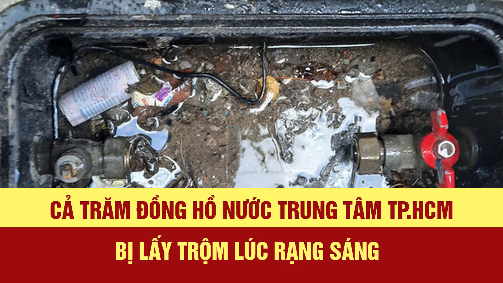 Tin nhanh trưa 24/8: Hàng trăm đồng hồ nước trung tâm TP.HCM bị mất trộm