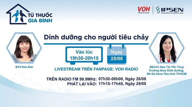 [Livestream] Dinh dưỡng cho người tiêu chảy