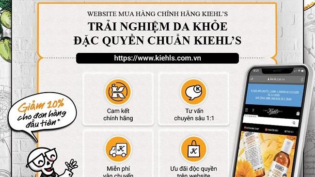 Kiehl’s ra mắt cửa hàng trực tuyến đầu tiên tại Việt Nam