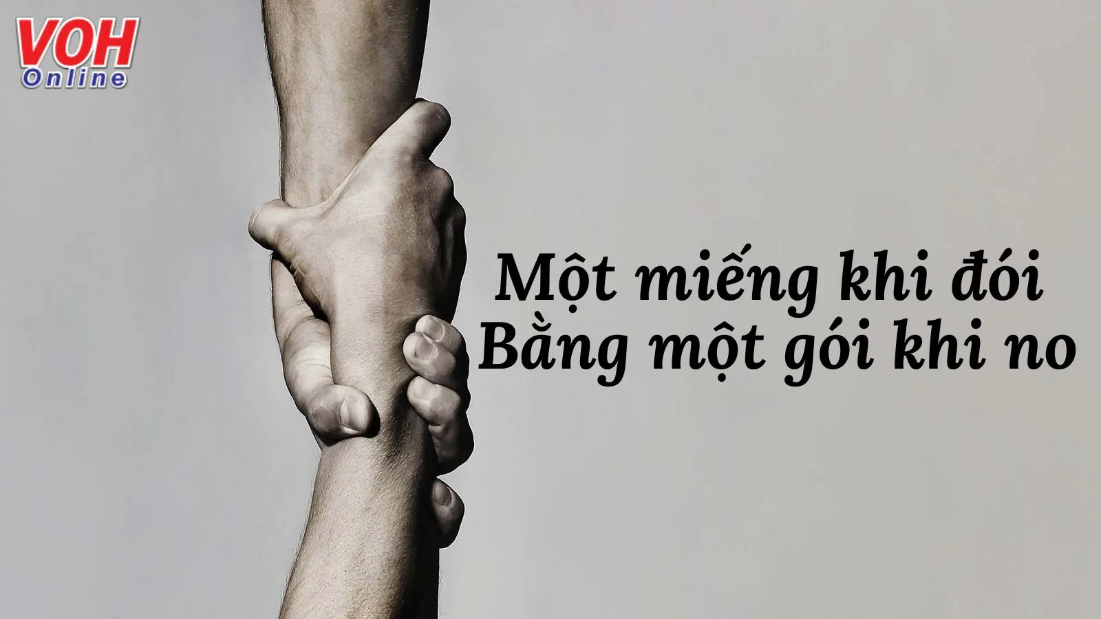 Một miếng khi đói bằng một gói khi no có nghĩa là gì?