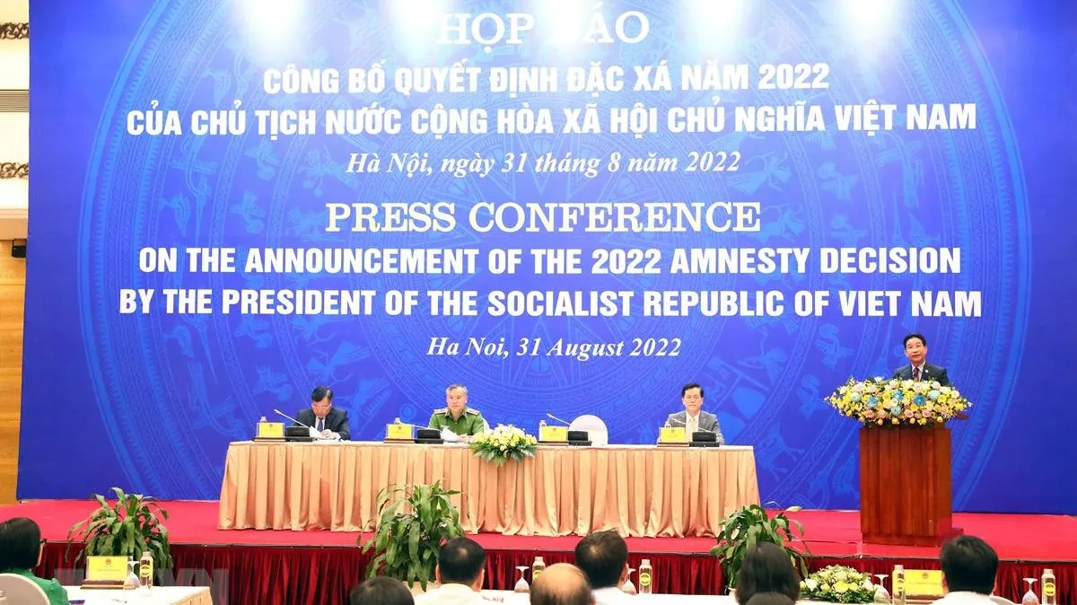 Đặc xá cho hơn 2.400 phạm nhân dịp 2/9, có 16 phạm nhân người nước ngoài