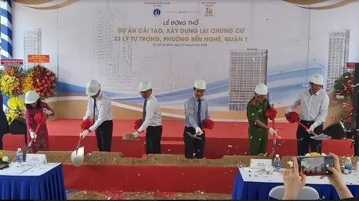 Khởi công dự án cải tạo, xây dựng lại chung cư số 23 Lý Tự Trọng, quận 1