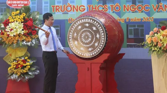 Quận 12 khánh thành và khai giảng năm học mới Trường THCS Tô Ngọc Vân