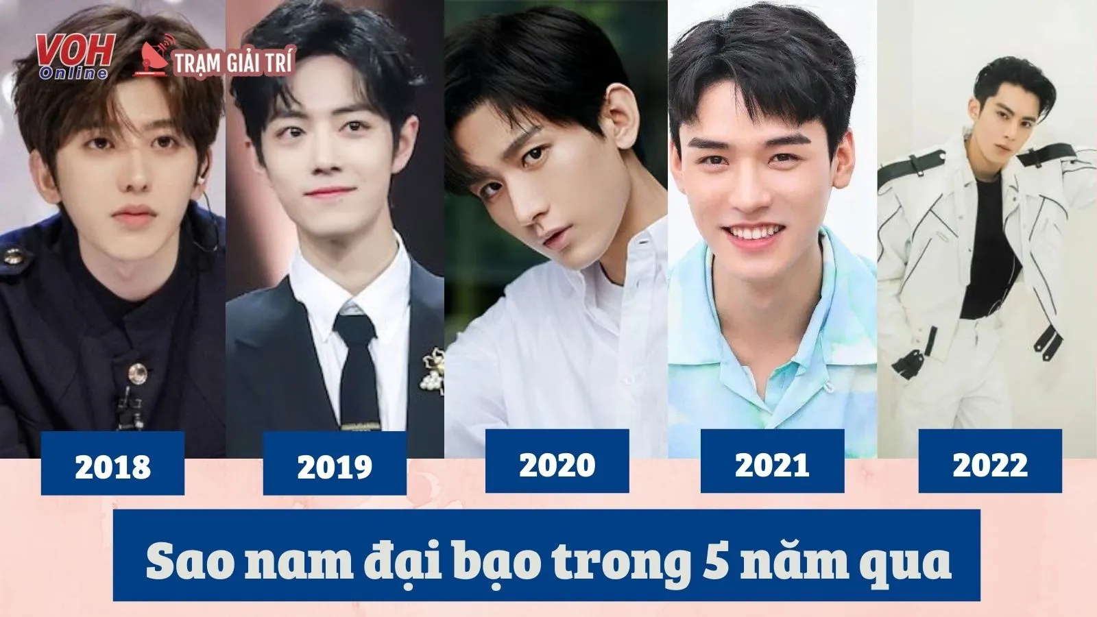 Top 5 sao nam hỏa nhất 2018-2022: The best 2022 gọi tên Vương Hạc Đệ, còn lại là ai?