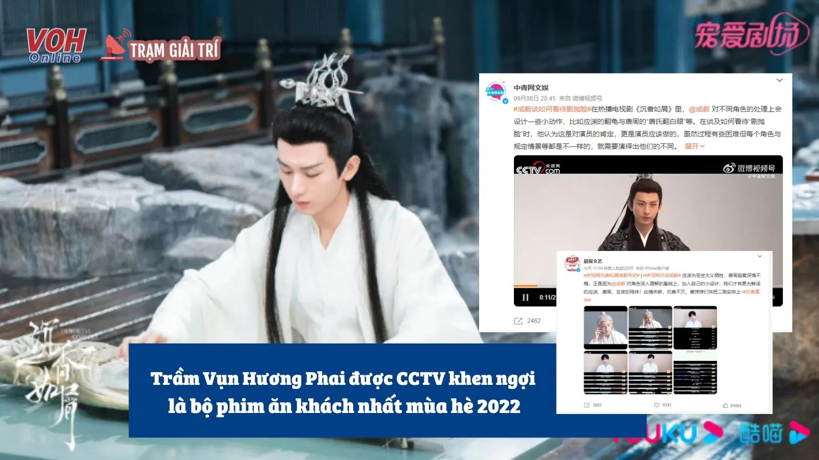 Thành Nghị chia sẻ về Trầm Vụn Hương Phai cùng CCTV