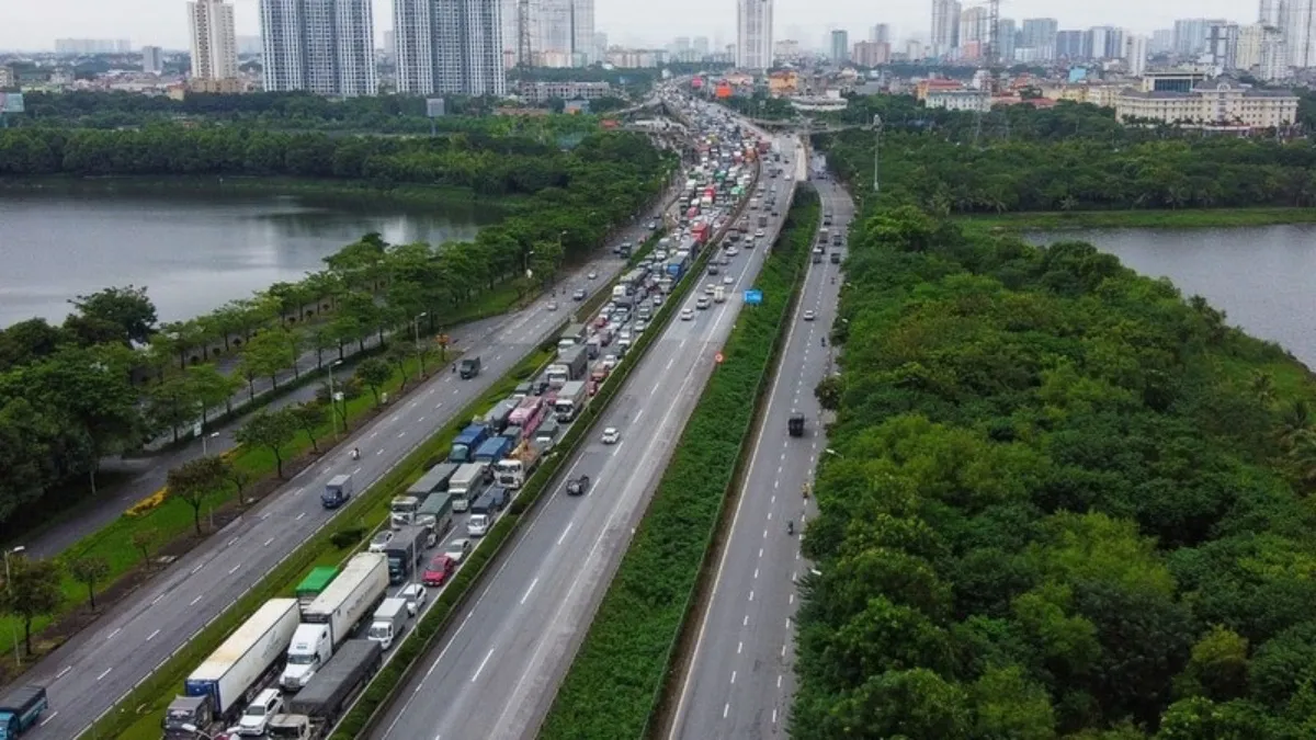 Ghi hình, xử lý vi phạm trên cầu Thanh Trì - Vành đai 3